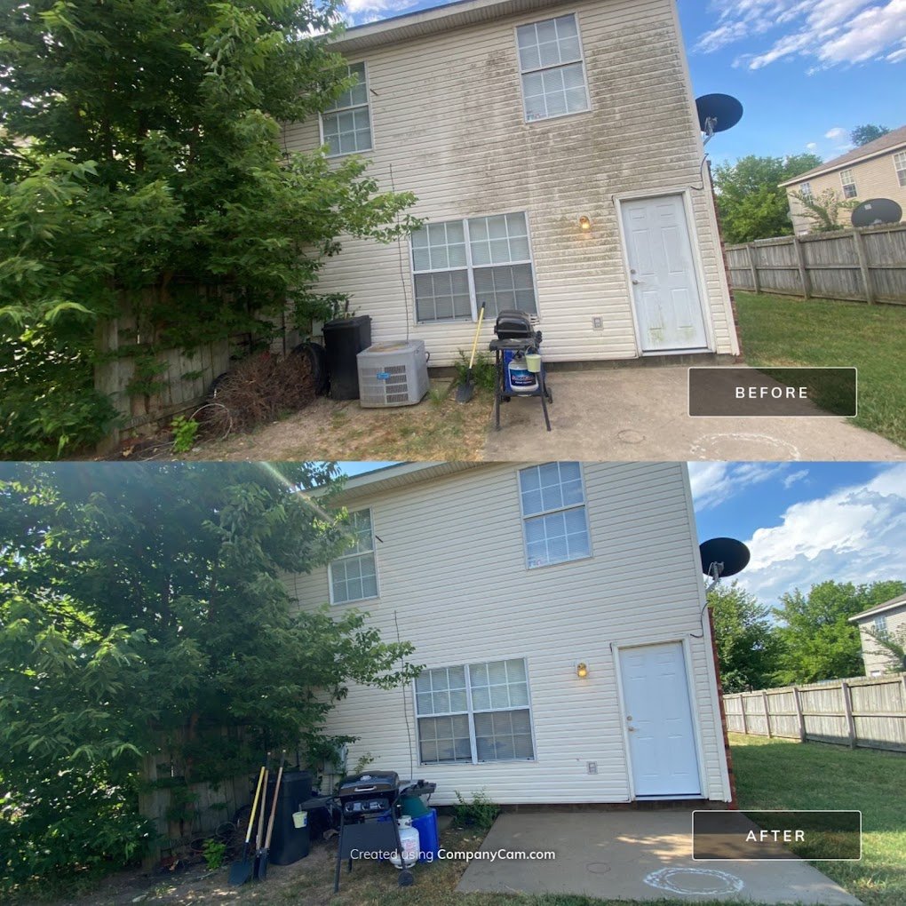 house wash before and after