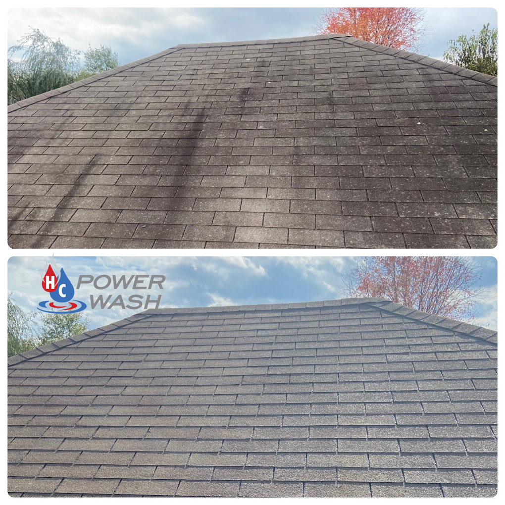 If you’ve noticed dark streaks, discoloration, or patches of moss on your roof, you’re not alone. The humid climate in Bentonville, AR, and the surrounding Northwest Arkansas region creates the perfect environment for algae, moss, and lichen to grow and thrive. While these stains may seem like a cosmetic issue, they can lead to serious damage if left untreated. Algae traps moisture on your roof’s surface, accelerating shingle deterioration and shortening your roof’s lifespan. Moss can lift and shift shingles, allowing water to seep underneath—potentially causing leaks and structural damage over time. In addition to the structural risks, a stained, discolored roof can significantly reduce your home’s curb appeal, making it appear older and poorly maintained. Taking action early can help prevent costly repairs and extend the life of your roof. HC Powerwash provides expert roof cleaning services in Bentonville and surrounding areas like Rogers, Fayetteville, and Centerton. Our safe, low-pressure soft wash method eliminates algae, moss, and stains—restoring your roof’s appearance and protecting your home. Contact HC Powerwash today to schedule your roof cleaning service and safeguard your investment!